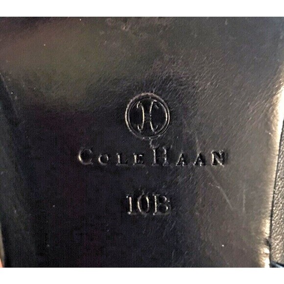 Cole Haan Lizeth Black Boots Nappa Leather Slouchy Women's 10 B Stiletto Heels - Picture 10 of 13